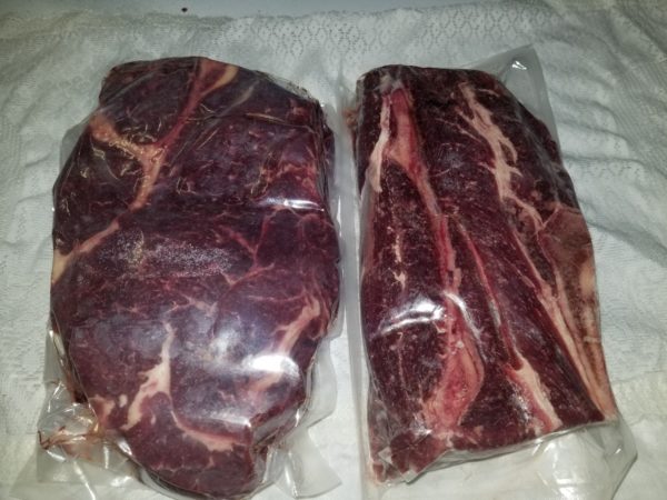 Chuck roast, approx 3 lb vac pack , 15# box